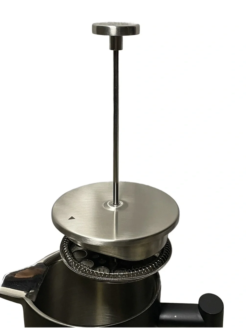 Finedine Matte Black French Press Coffee Maker - Stainless Steel - 34 oz.